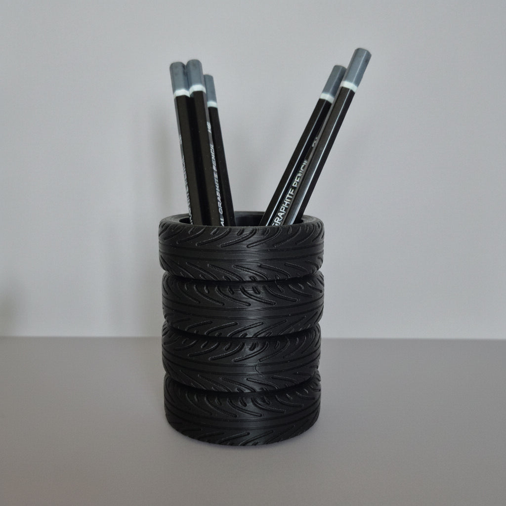 pot à crayon pneu
