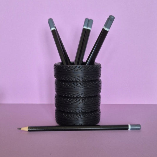 pot à crayon pneu