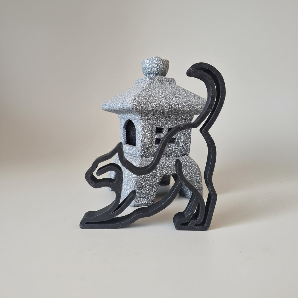 Cat design decoration - cat lover - Set of 3 - Made in France - eco-responsible - cat lover