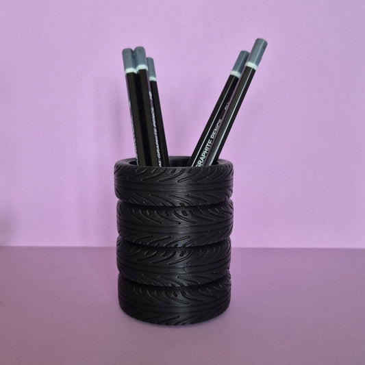 pot à crayon pneu
