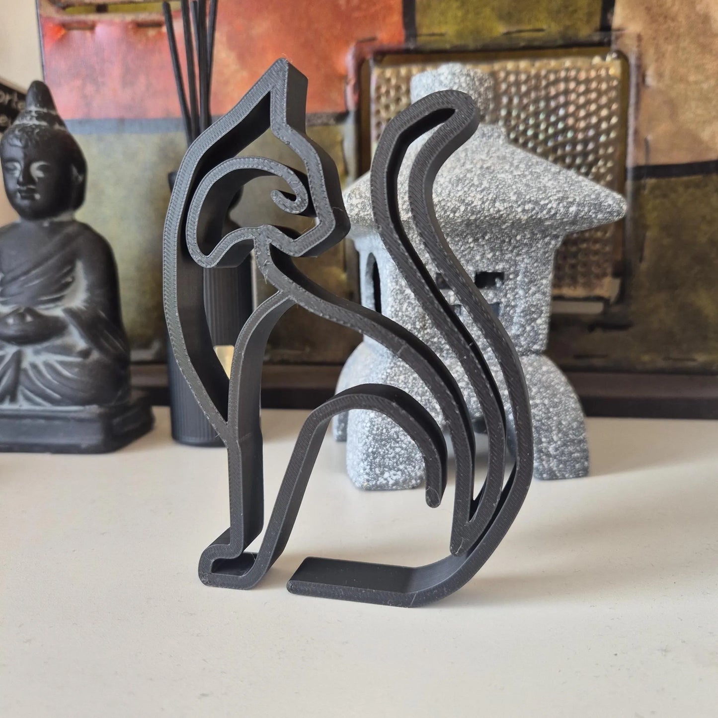 Chat décoration design - amoureux des chats - Set de 3 - Made in France - éco responsable - cat lover