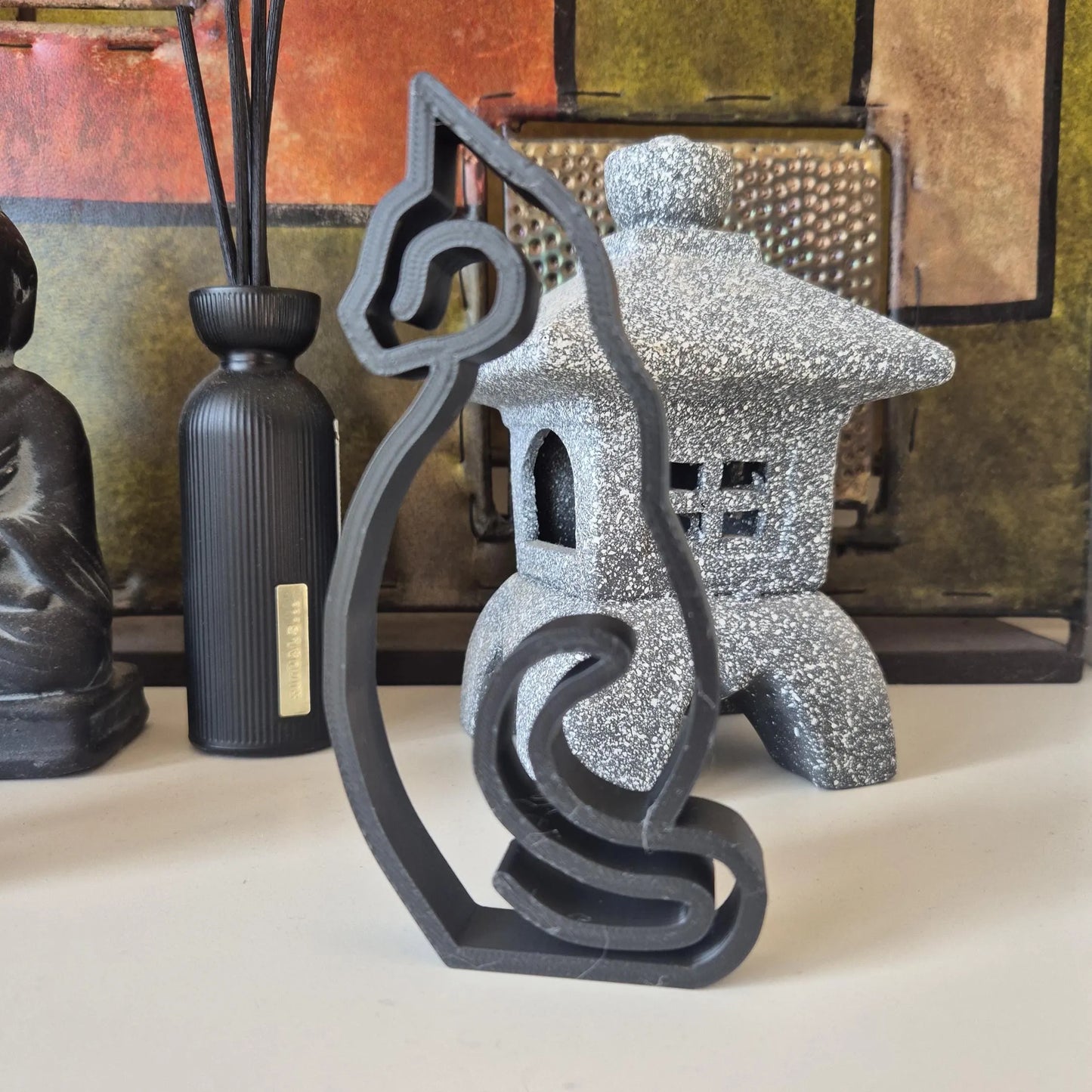 Chat décoration design - amoureux des chats - Set de 3 - Made in France - éco responsable - cat lover